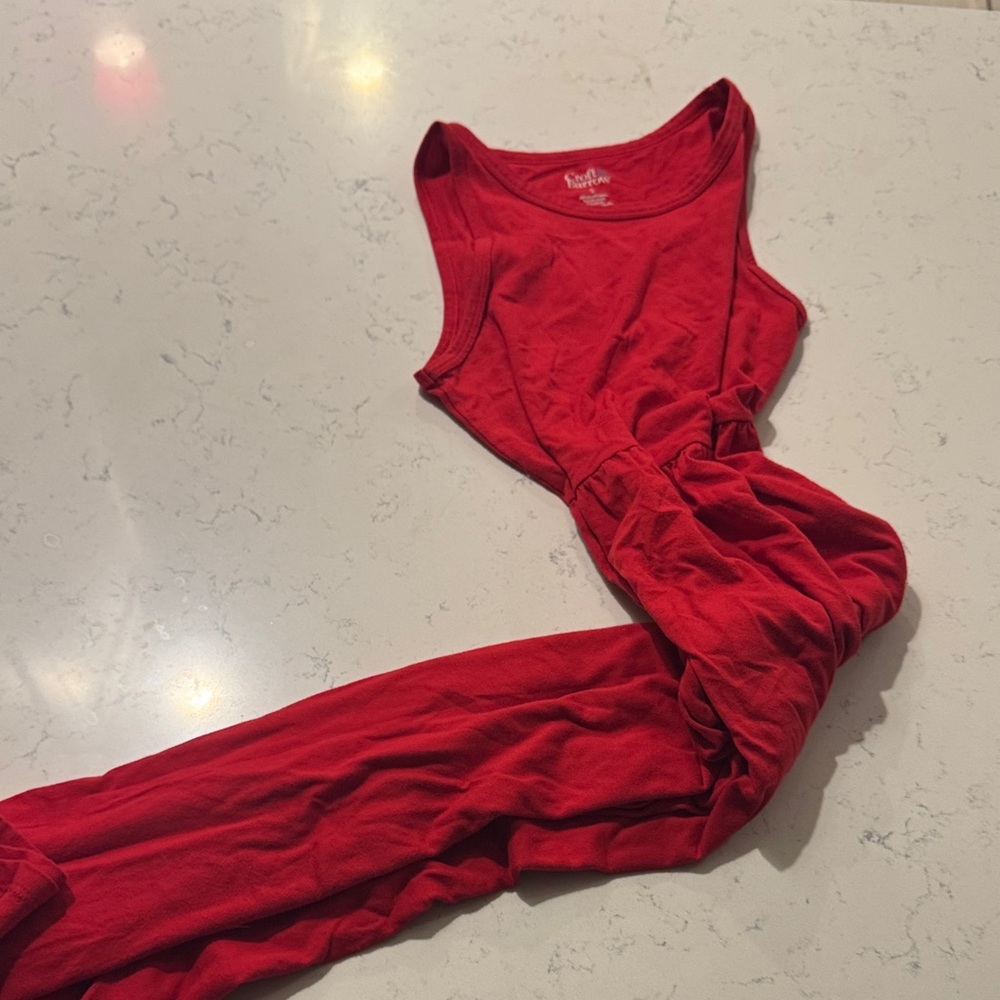 Women's Red Sleeveless Dress
